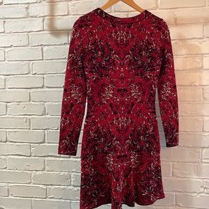 MISSONI wool long sleeve bodycon dress